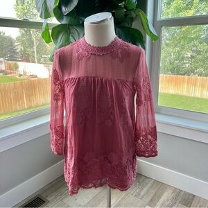 Miss Chievious Lace Blouse Size Medium